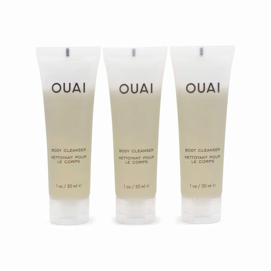 3 x OUAI Body Cleanser Mini 30ml - Imperfect Container