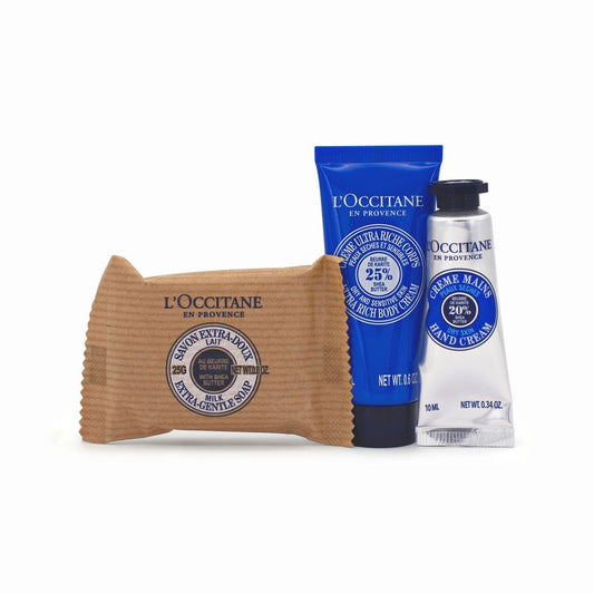 L'Occitane Essential Shea Trio Mini Soap, Body & Hand Cream Set - Imperfect Box