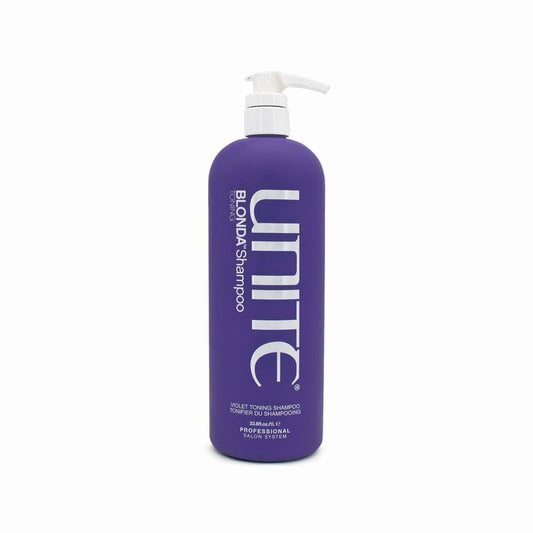 UNITE Blonda Violet Toning Shampoo 1000ml - Imperfect Container