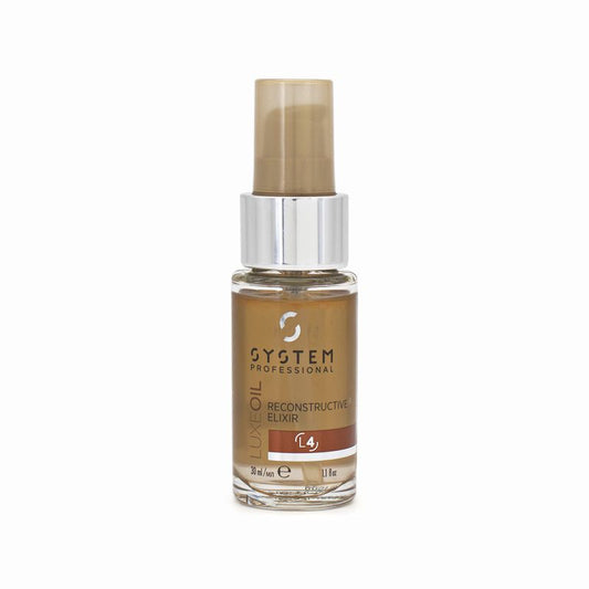 System Professional L4 Luxe Oil Reconstructive Elixir 30ml - Imperfect Container